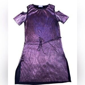 Metallic T-Shirt Dress